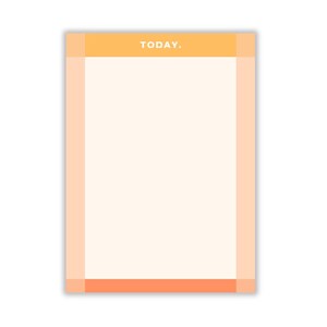 Orange To-Do List Notepad