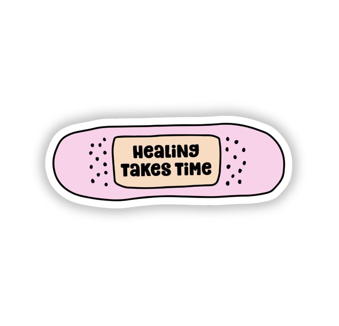 Healing Takes Time Bandaid Sticker. - Etsy