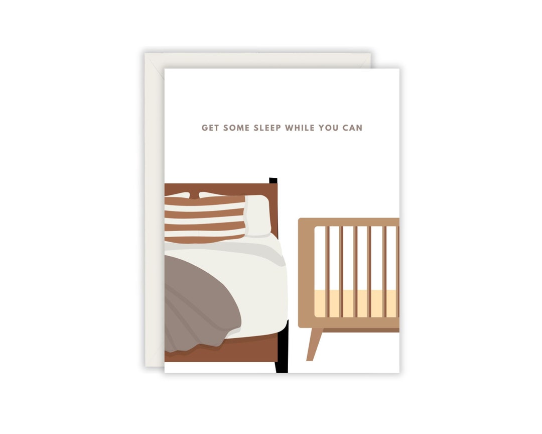 Get Some Sleep While You Can Card - Etsy