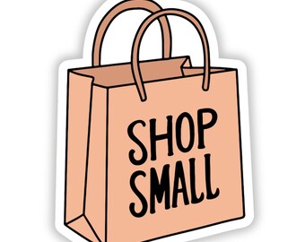 Shop Small Sticker Shop Small Stickers | Waterproof Die Cut Sticker, Bullet Journal, Water ...
