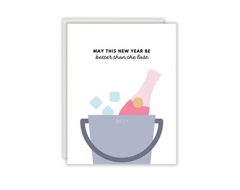 May this new year be better than the last | New Years Card