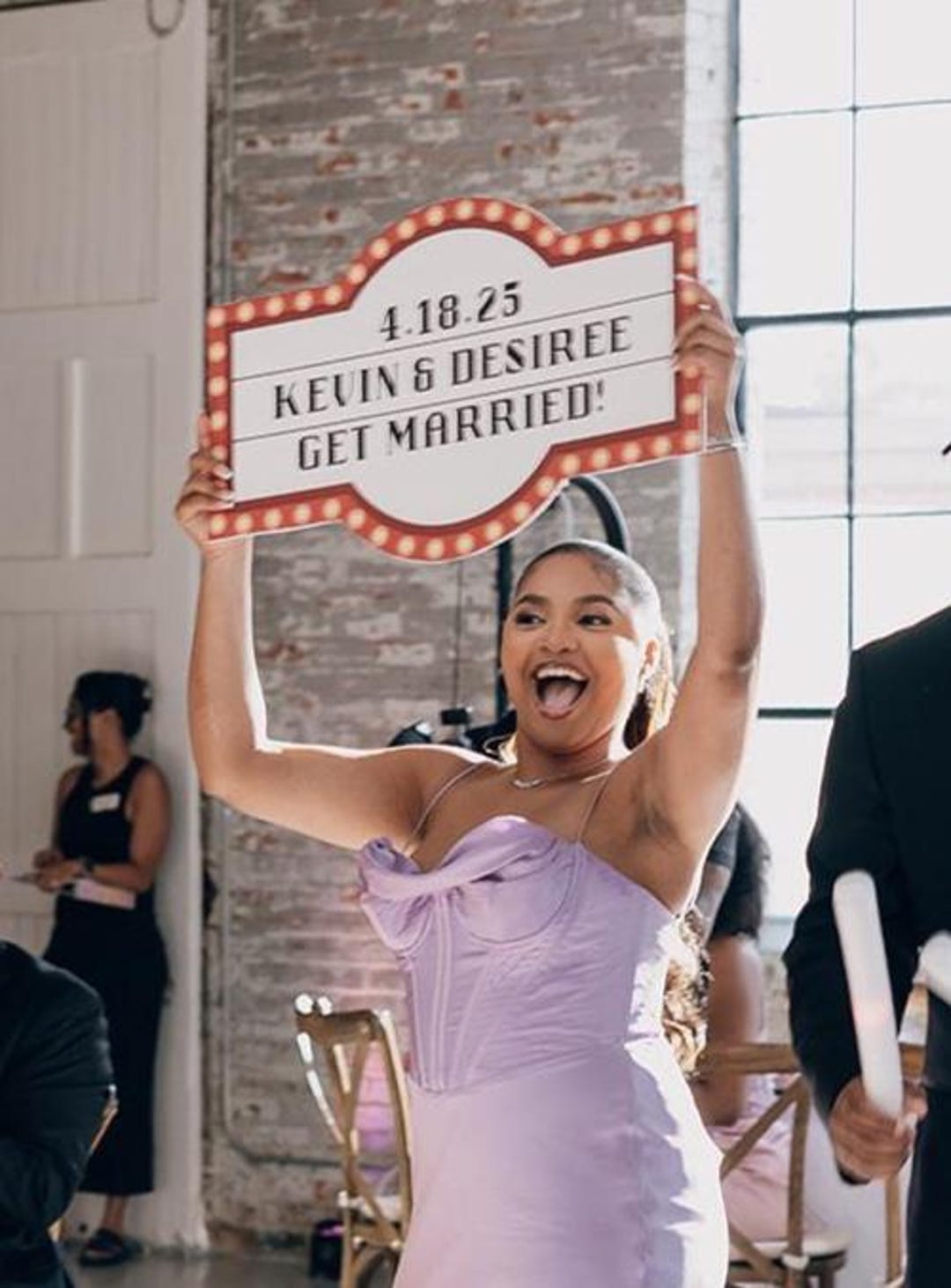 Wedding Party Sign Template: Customizable Reception Decor (24x36 ...