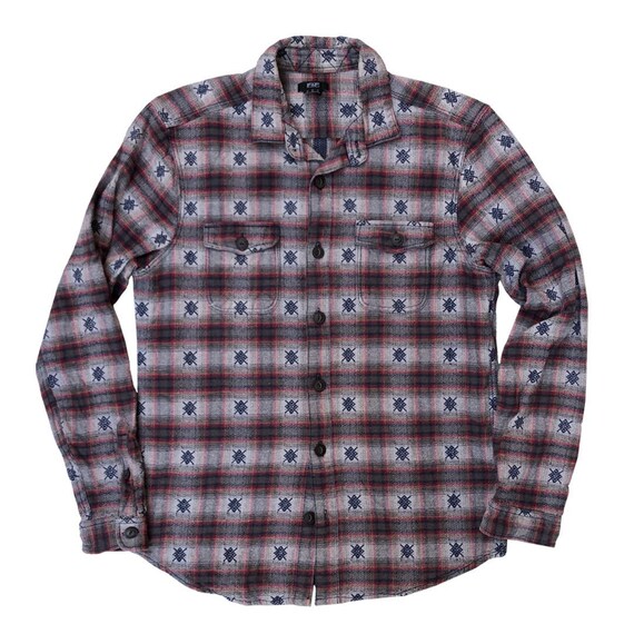 Early 00s Jacquard Tribal Shirt | Jacquard Tribal
