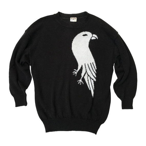 80s Womens Parrot Sweater | Women's sweater with 8