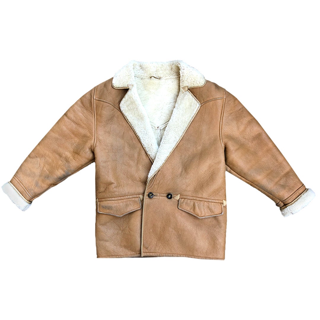 Vintage Authentic 70s Shearling Jacket | Authentic Vintage Sheepskin Jacket 70s
