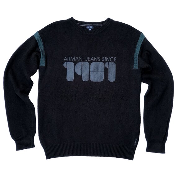 90s Armani Jeans Printed Sweater | Maglione Stampa