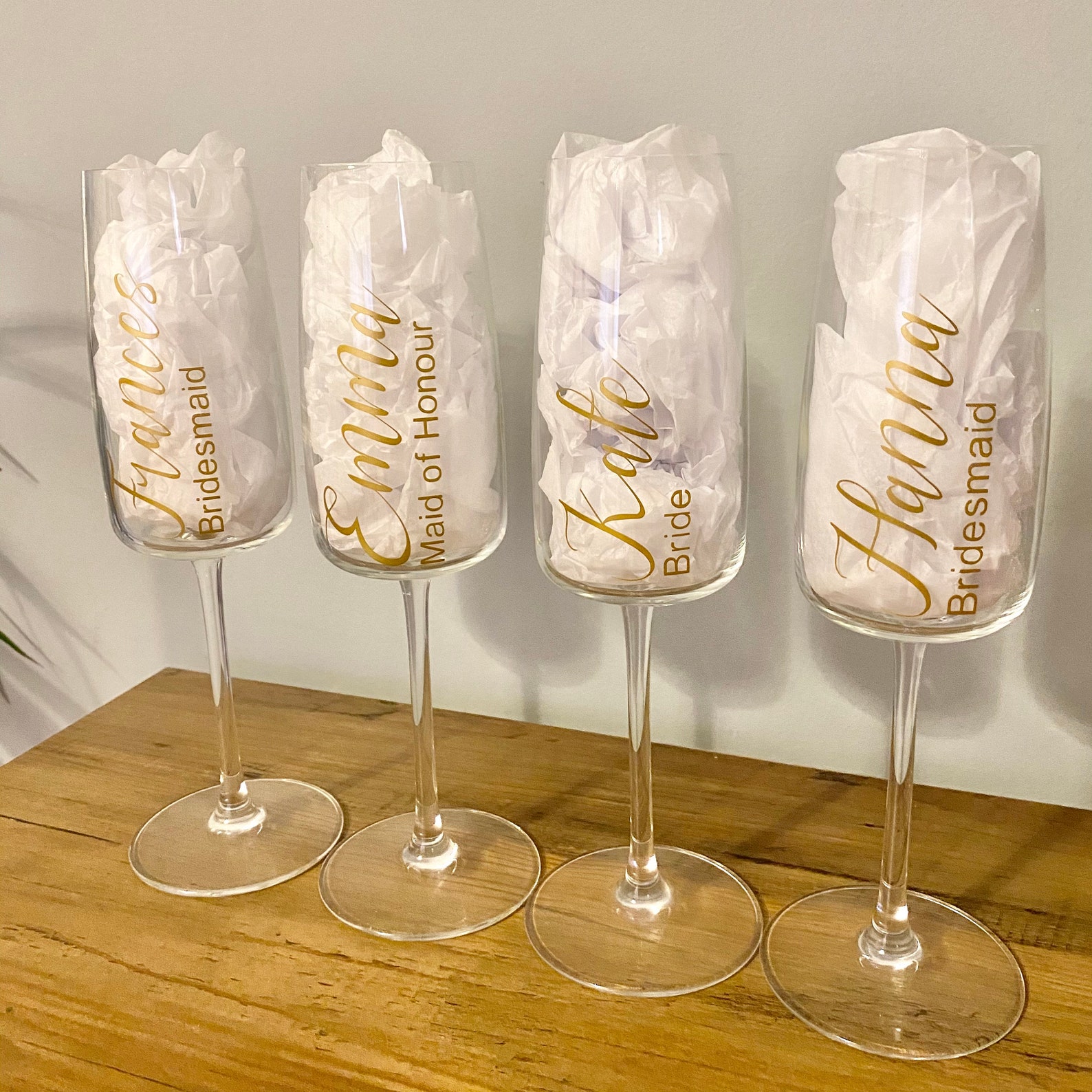 Flûte à champagne personnalisée pour mariée demoiselle Etsy