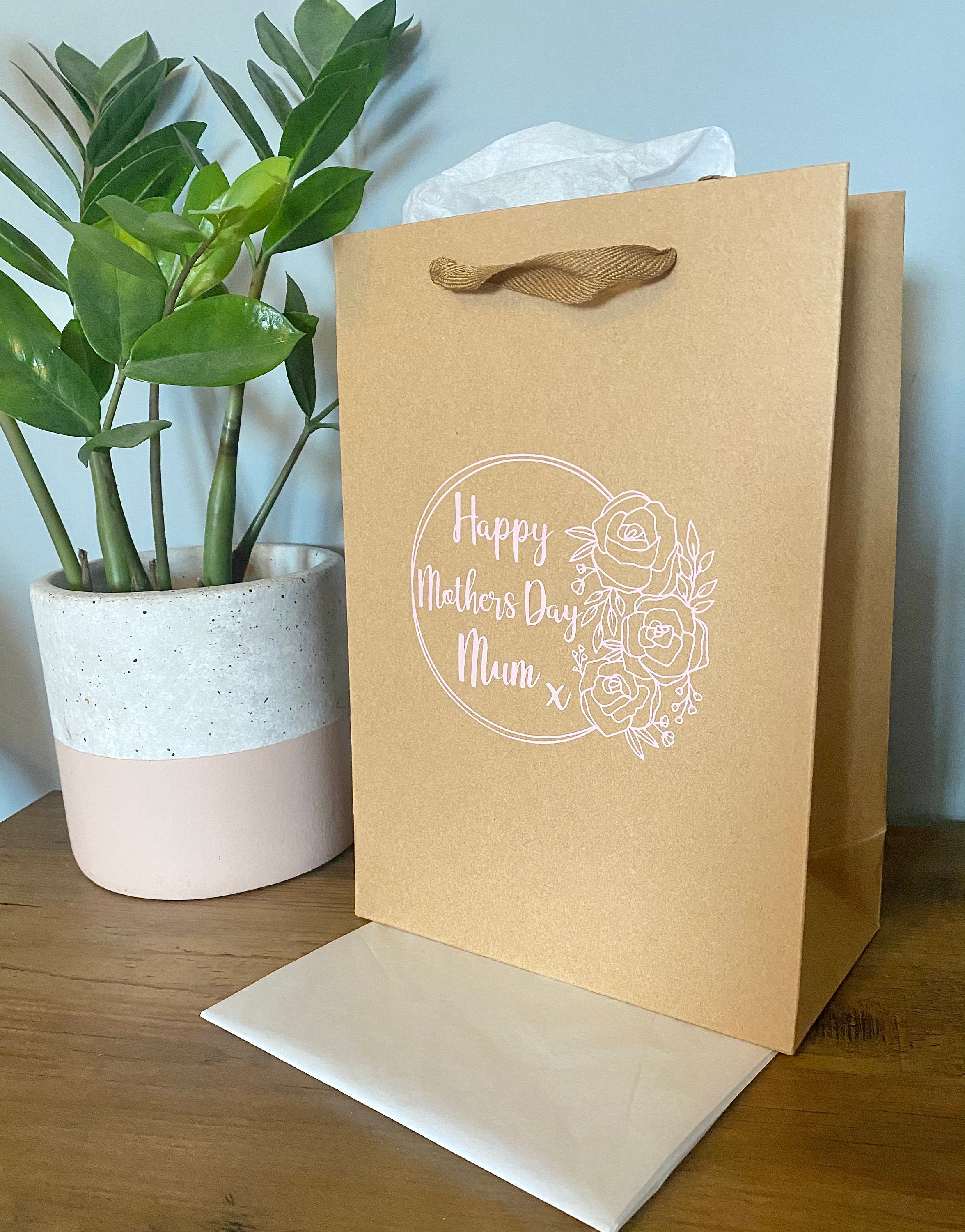 Mothers Day gift bag personalised bag gift bag for mum Etsy