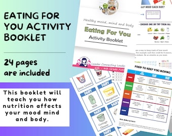 Eating for You, Choosing the right foods to eat; printable for kids, Nutrition, Kids Food Nutrition,  Girl Scout Resource