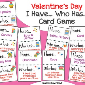 I Have Who Has Valentine's Day Game image 1