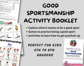 Good Sportsmanship, Playing fairly, printable for kids, learn about being a good competitor, Girl Scout Resource