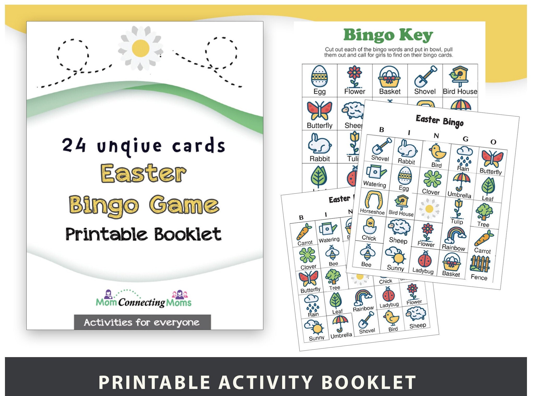 Easter Bingo Game Easter Printable Easter Family Game Instant Download