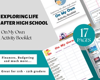 Independent Living and Life Skills Worksheets for High Schoolers  - Living On Your Own worksheets for budgeting, Girl Scout Resource