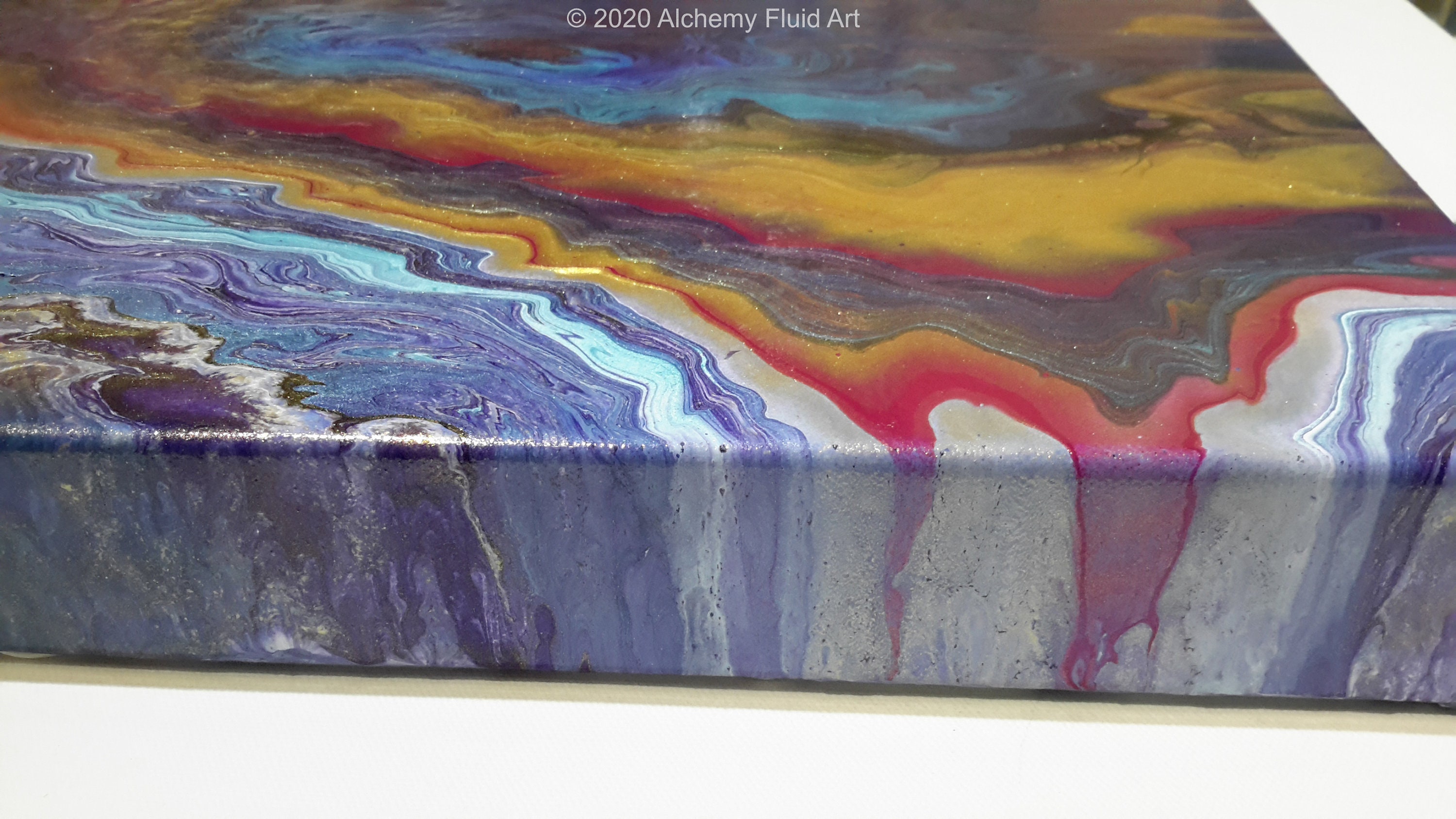 SALE Original hand painted Acrylic pour painting on canvas | Etsy