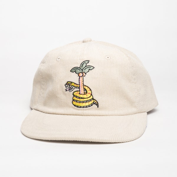 Men's hat-Snake embroidery hat-Men's fashion Stylish headwear Unique accessory-Trendy cap Cool baseball hat-Streetwear fashion-Hip hop hat