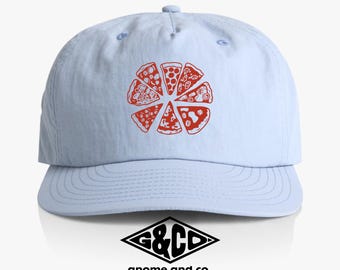 Pizza Dad Hat: geborduurde corduroy pet, grappig foodiecadeau