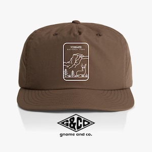 Gorra del Parque Nacional de Yosemite, gorra de senderismo, accesorio para la cabeza para actividades al aire libre, accesorio de aventura, regalo para amantes de la naturaleza, gorra de viajero, equipo de explorador