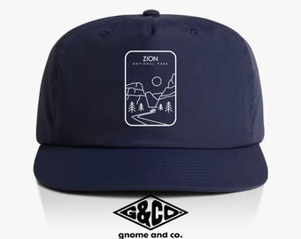 Zion National Park Hat, Recycled Nylon Snapback Cap