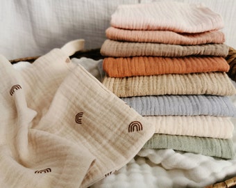 personalized muslin cloth set