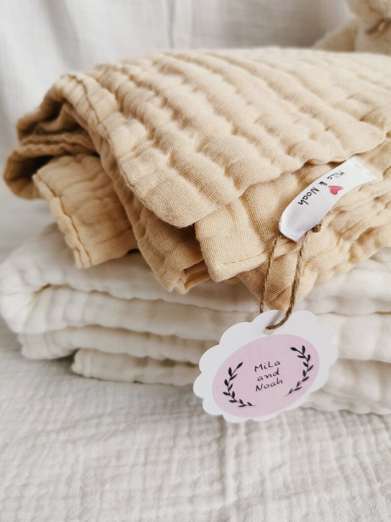 6 Layers Large Baby Blankets Cotton Swaddle Wrap for Newborn Etsy