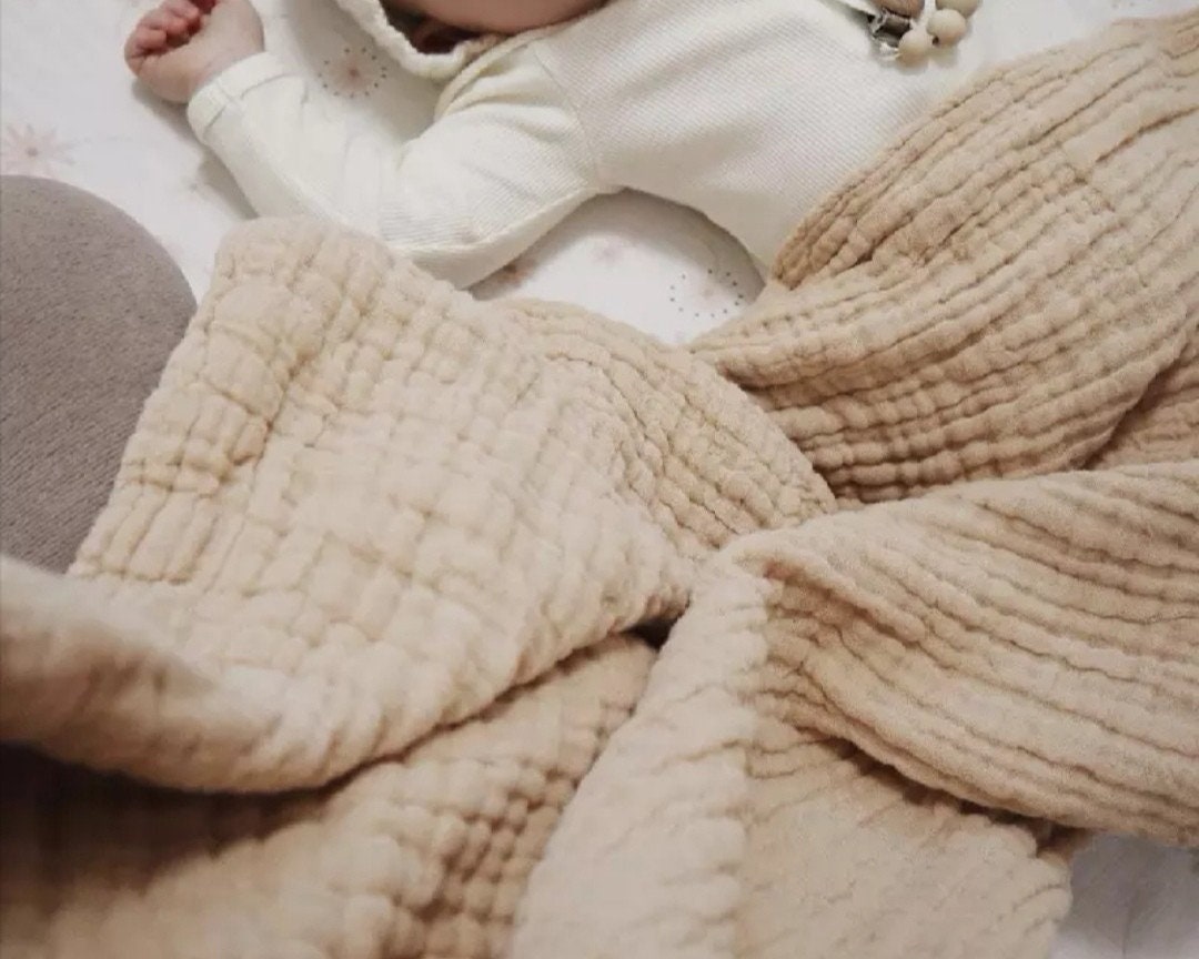 6 Layers Large Baby Blankets Cotton Swaddle Wrap for Newborn Etsy