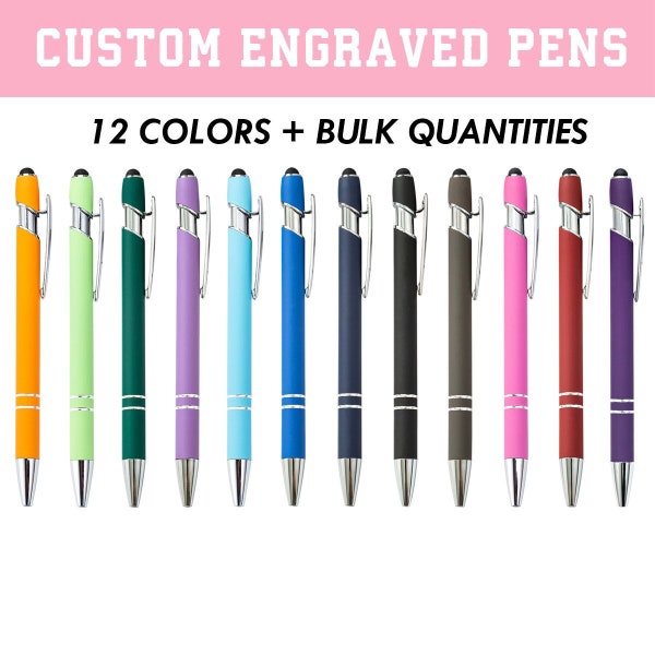 Personalized Pens Bulk Etsy