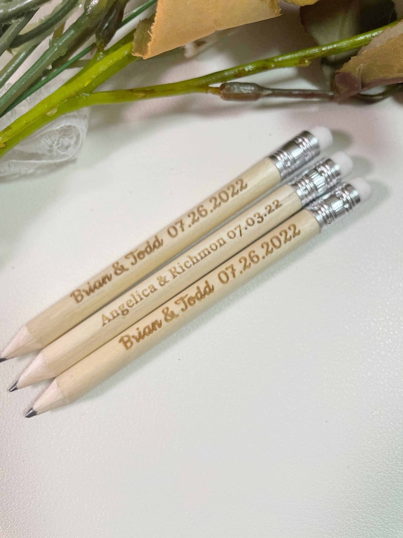 Personalized Half Pencils Save the Date Pencils Wedding Etsy