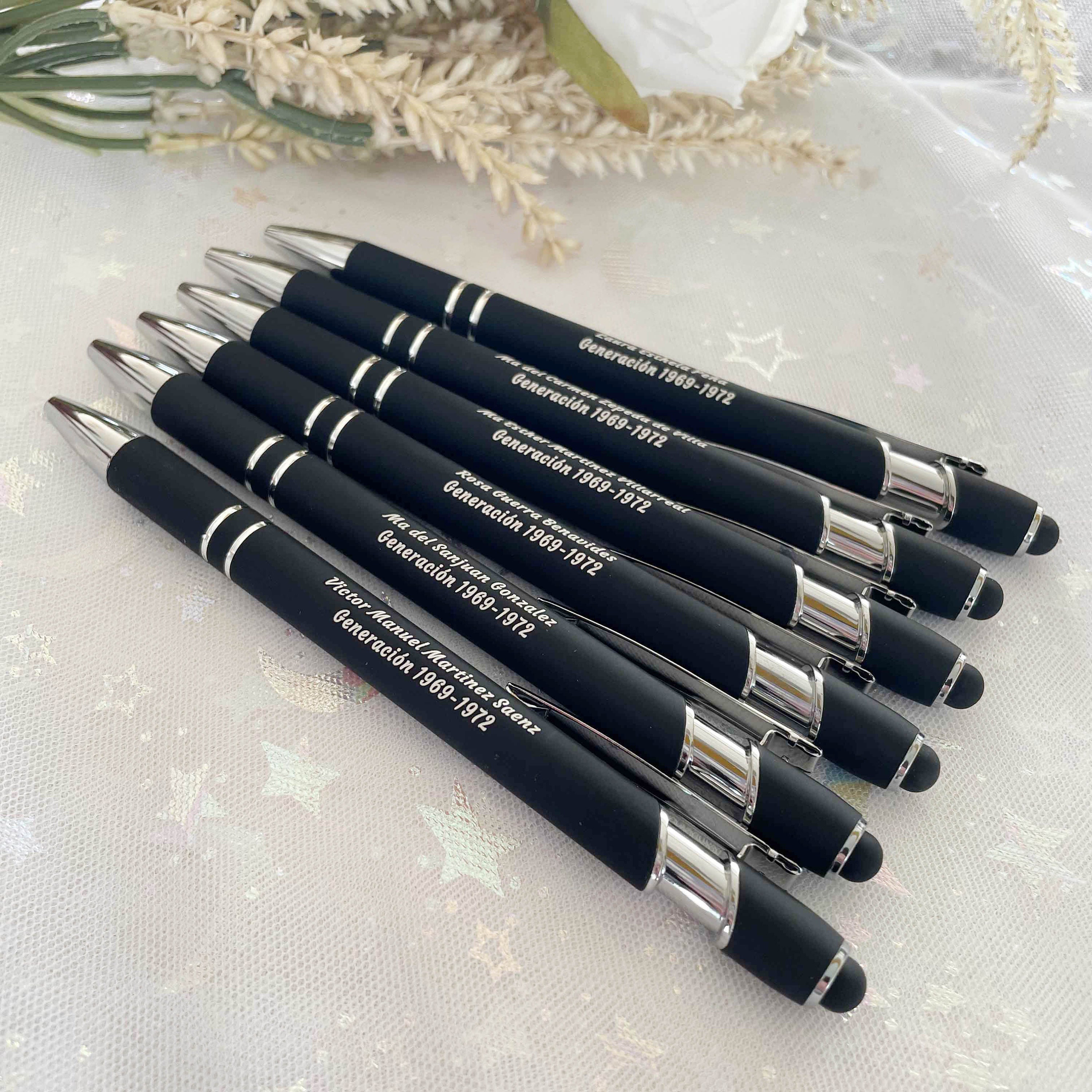  QNTYCT Custom ballpoint pen, personalized ballpoint pen with  name, soft-touch ballpoint pen, best pen for Christmas, graduation,  anniversary, office, smooth writing-12 pc : Office Products