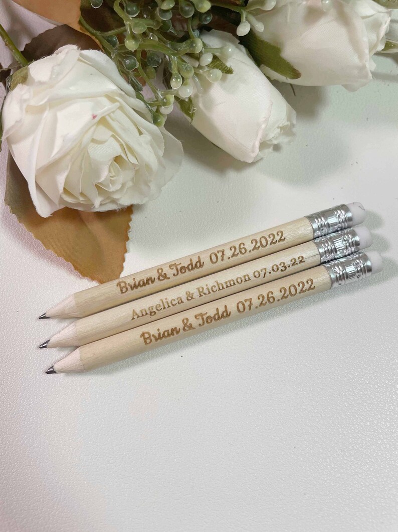 Personalized Half Pencils Save the Date Pencils Wedding Etsy
