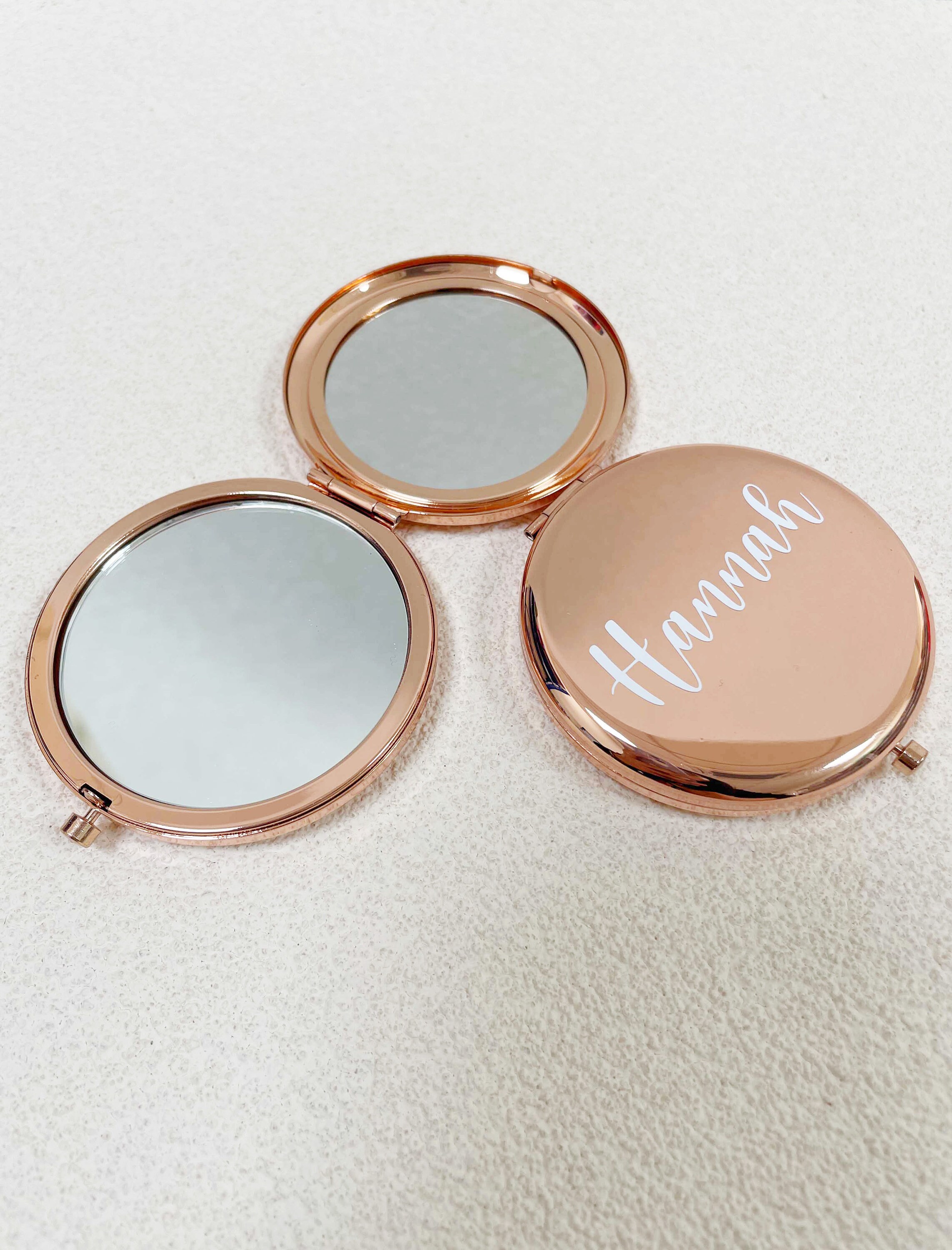 Compact Mirror Wedding Favors Rose Gold Mirror Maid of Honor Etsy