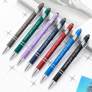 10 pcs Custom Printed bright light pens Personalized pens Diamond wedding  gift