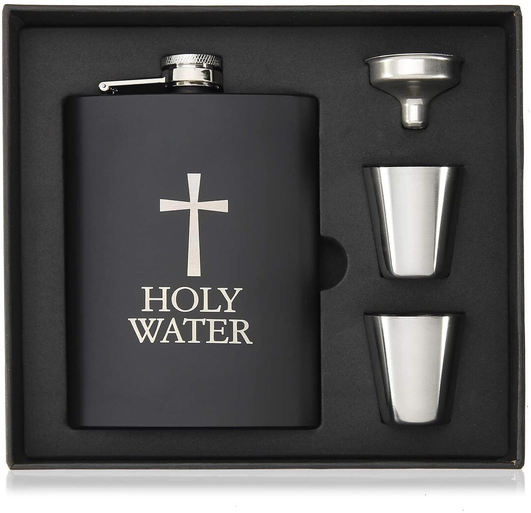 Hip Flask for Liquor Holy Water Flask for Funny Gift 8oz Etsy