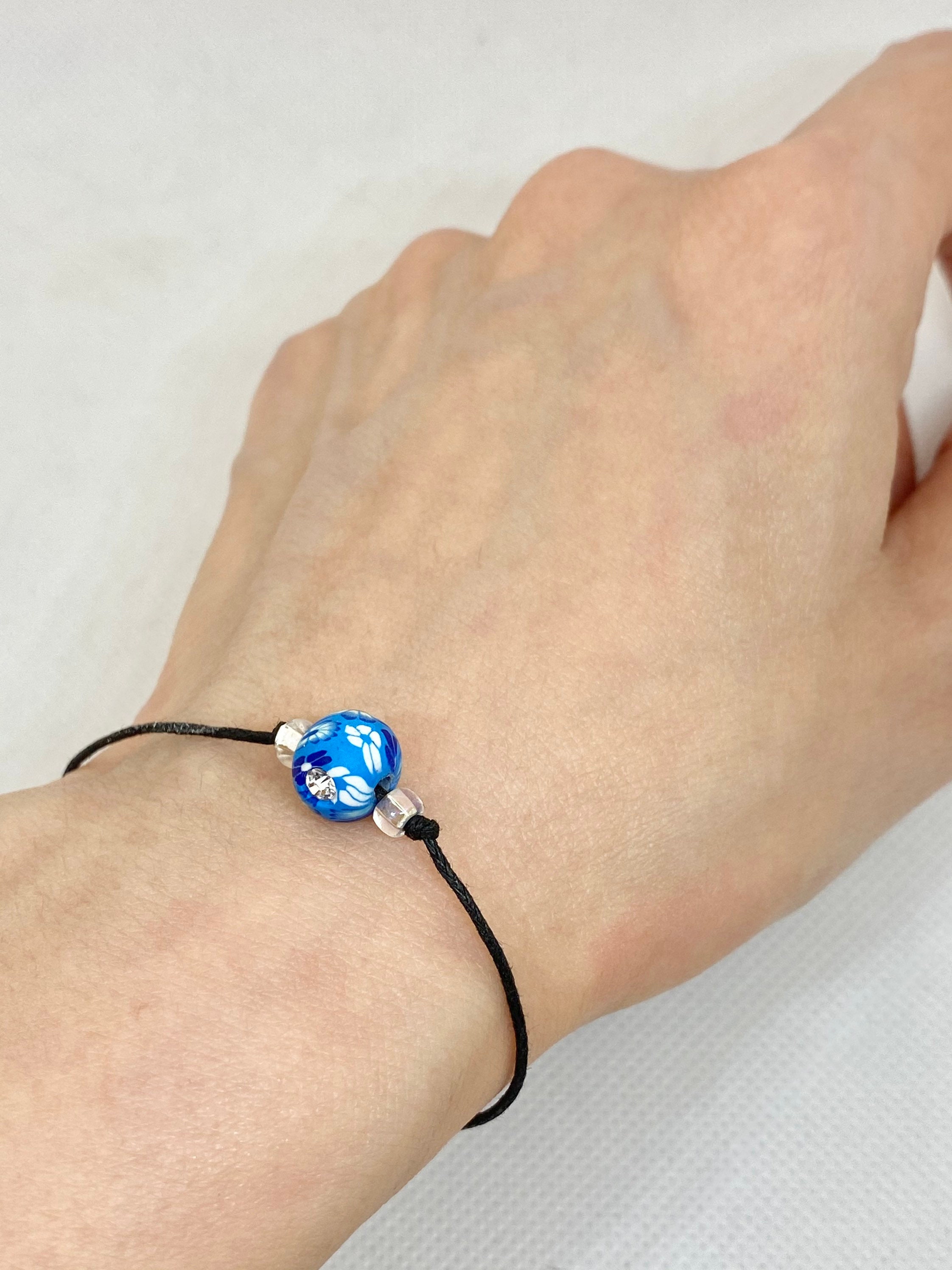 Japanese Style Bead Adjustable Bracelet Etsy UK