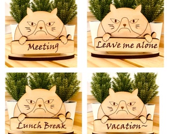 Work Cat Sign - Etsy