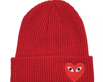 cdg beanie heart