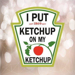 Sew On Patch Embroidery Badge Tomato Ketchup Sauce Fast Food Embroidered Iron 