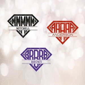 Diamond Split Monogram SVG, Split Monogram Letter Svg, Digital Split ...