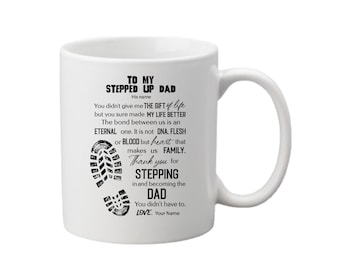 Stepped Up Dad Svg, Bonus dad Svg, Step Dad svg eps dxf png print file, Father's Day svg, Dad svg file