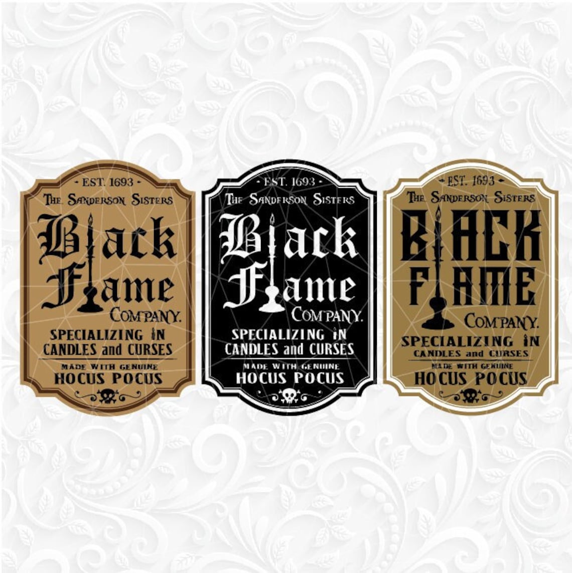 Black Flame Bedrijfslabel SVG. Tumbler labels Black Flame Etsy