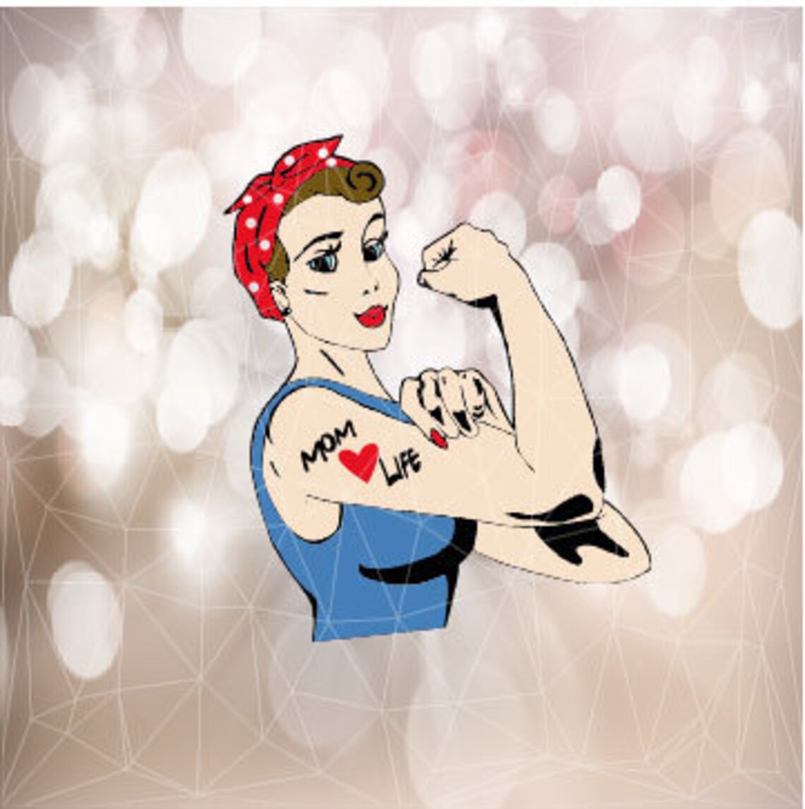 Download Rosie the Riveter Svg Png File strong woman Cricut Design | Etsy