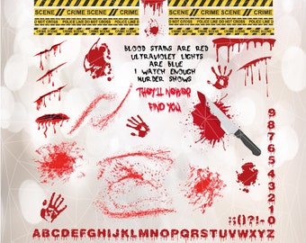 Blood stains are red svg, blood bundle svg, Ultraviolet Lights are Blue, I watch enough murder shows, they'll never find you, bloody bundle