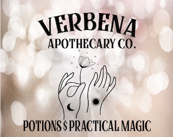 Verbena Apotheker Svg, Praktische Magie Svg, svg, eps, dxf, png print file vector, Digitale Download