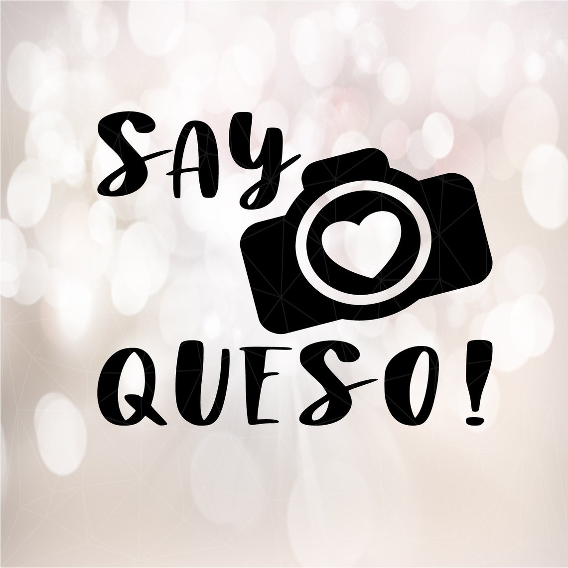 Say Queso svg Say Cheese Photography camera svg eps dxf Etsy