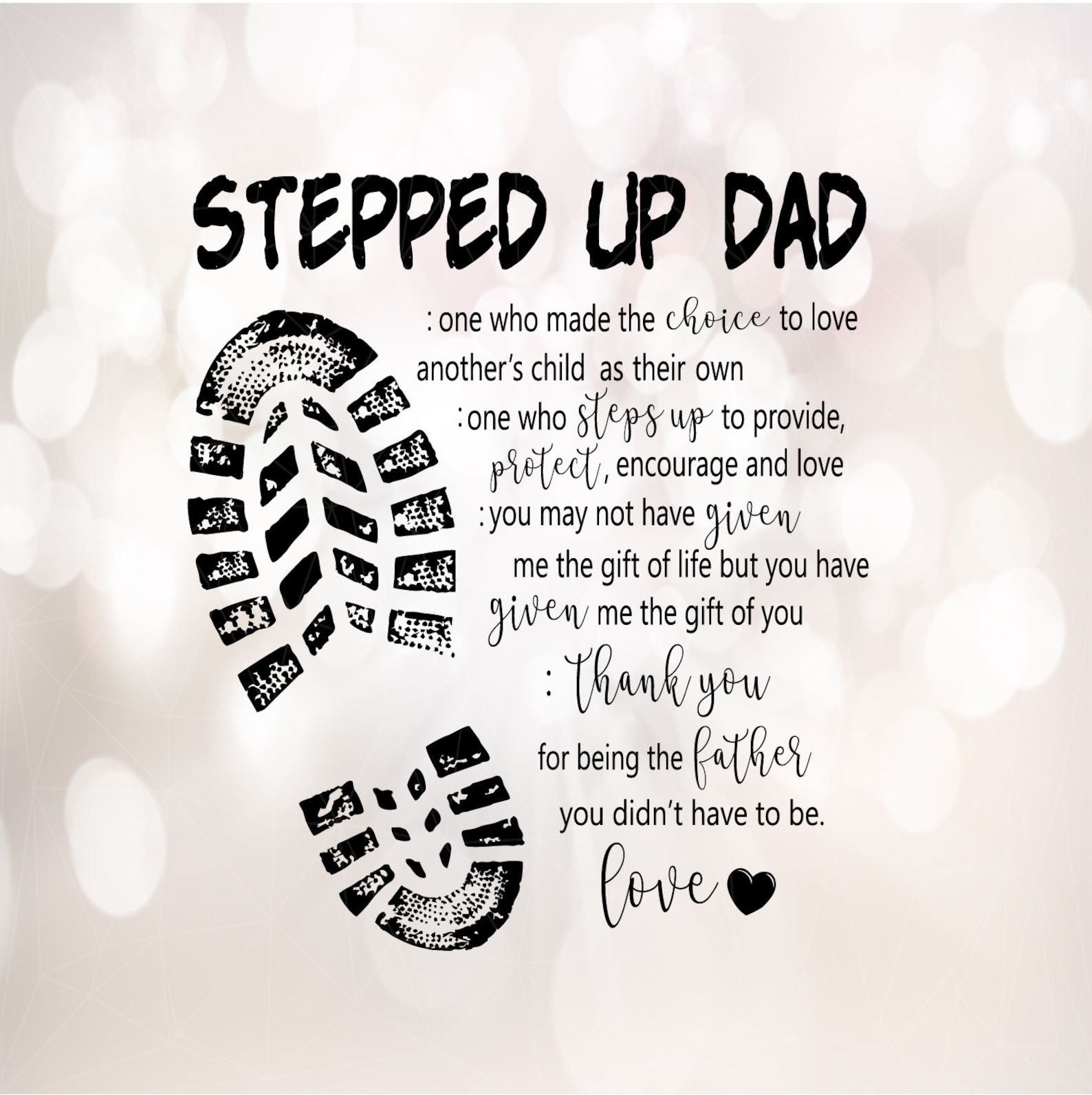 Stepped Up Dad Svg Bonus dad Svg Step Dad svg eps dxf png Etsy