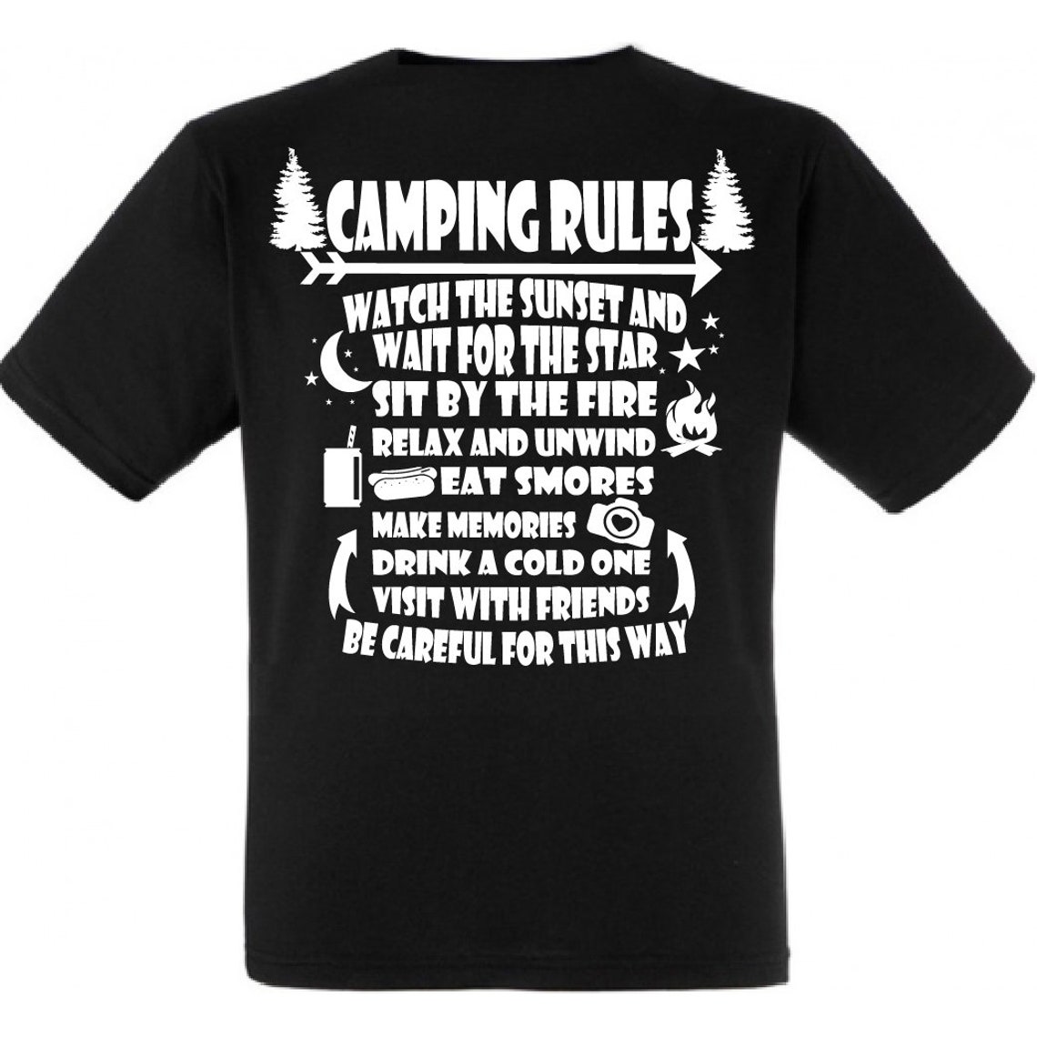 Camping Rules Svg Camping Saying Svg Funny Camping Svg Eps Etsy