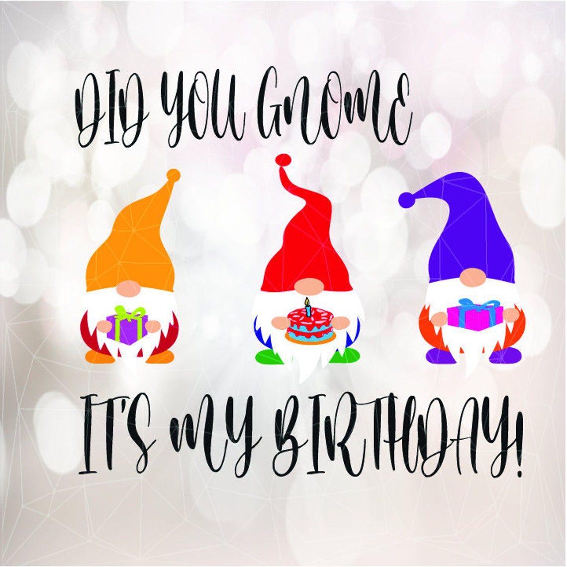 Download Birthday Gnome Svg It's my Birthday Party Gnome SVG | Etsy
