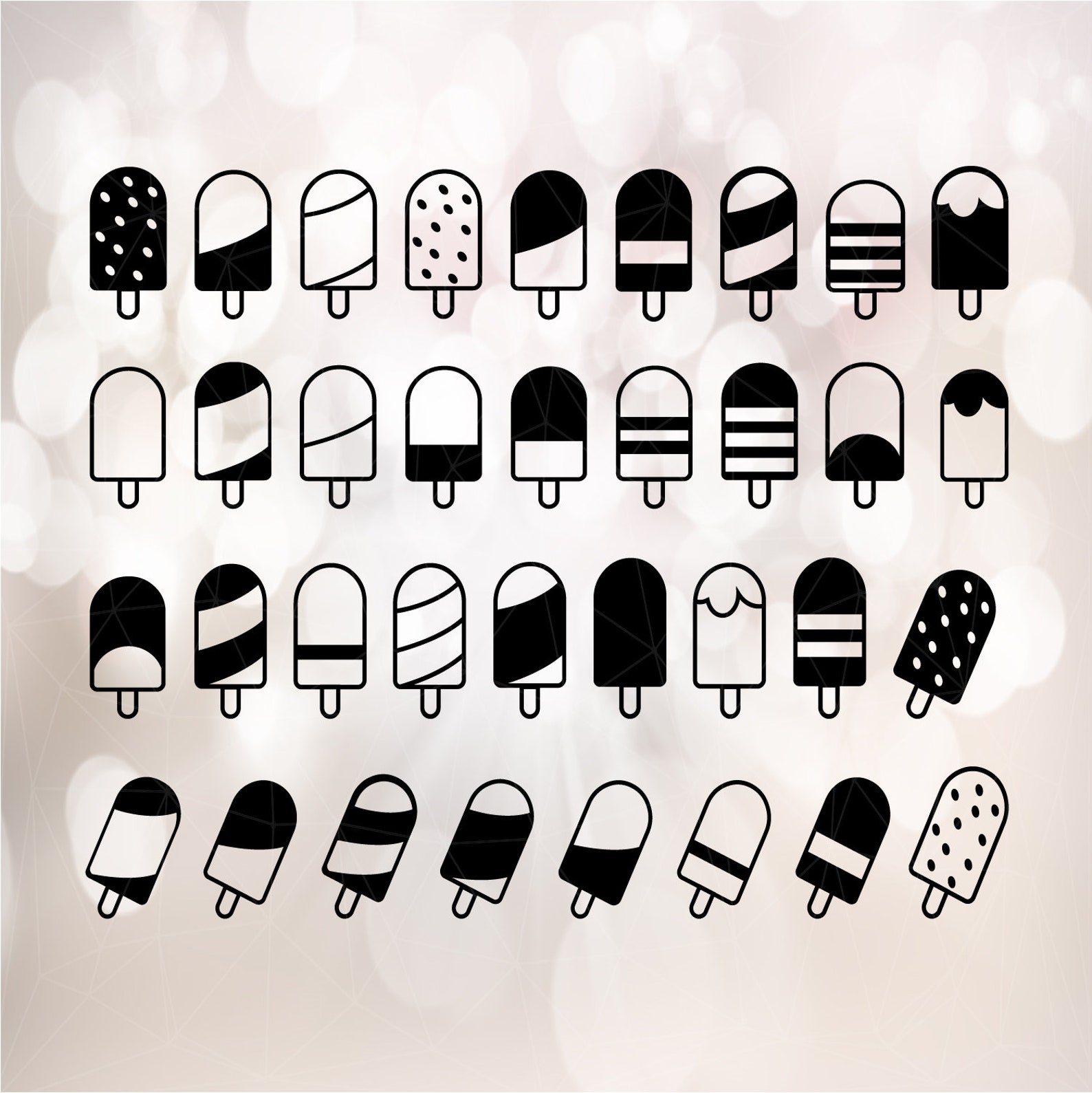 Eis Kegel Svg EisBundle Svg Eis Silhouette Svg Sommer Svg Etsy