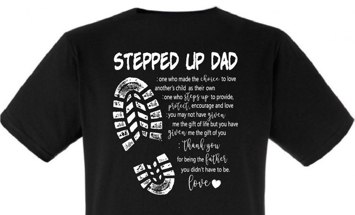 Stepped up Dad Svg Bonus Dad Svg Step Dad Svg Eps Dxf Png  Etsy Canada