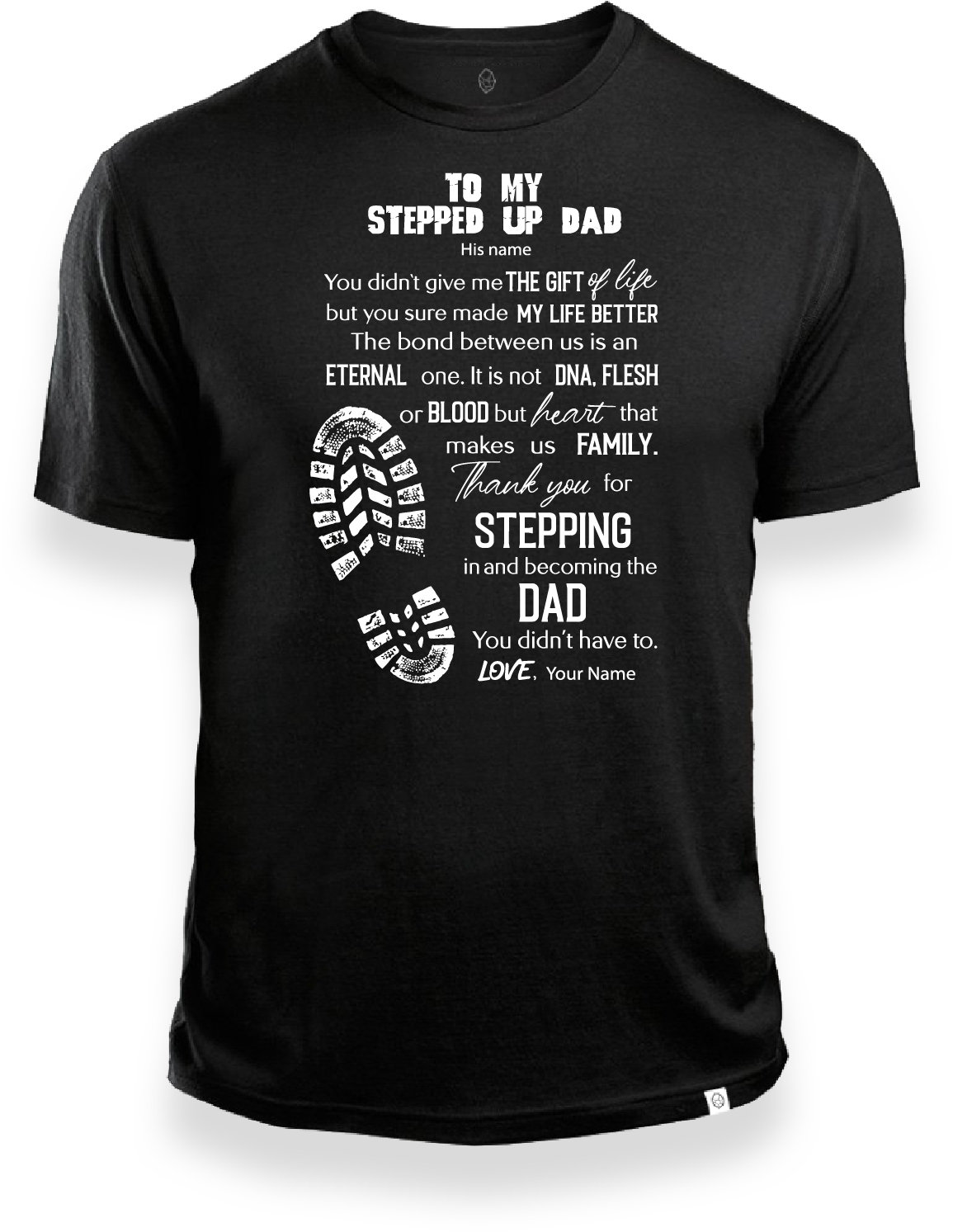 Stepped up Dad Svg, Bonus Dad Svg, Step Dad Svg Eps Dxf Png Print File ...