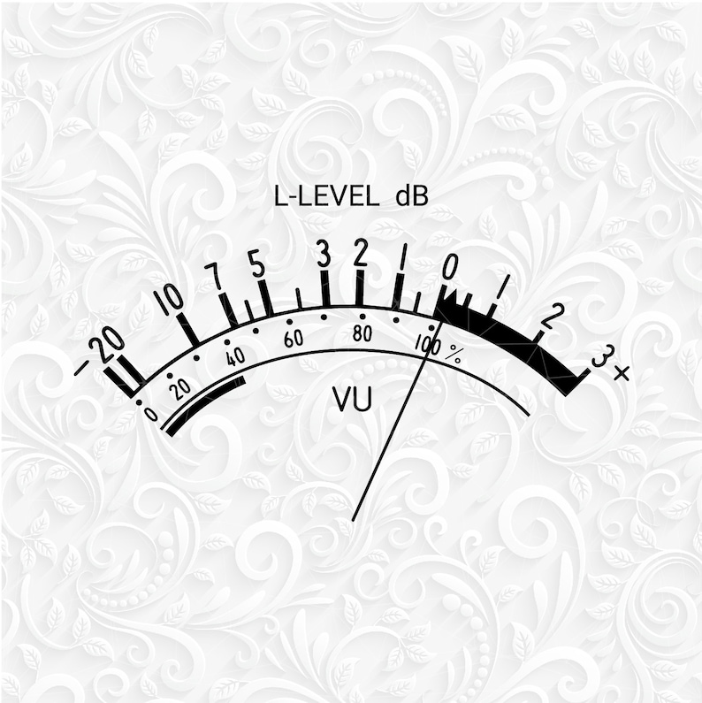 Sound Meter Svg. VU Meter SVG. Sound Decibel Meter Svg Png Etsy